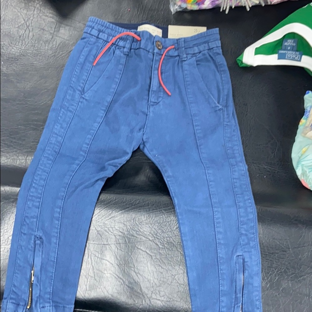 Brand new Zara boys blue pants size 3/4